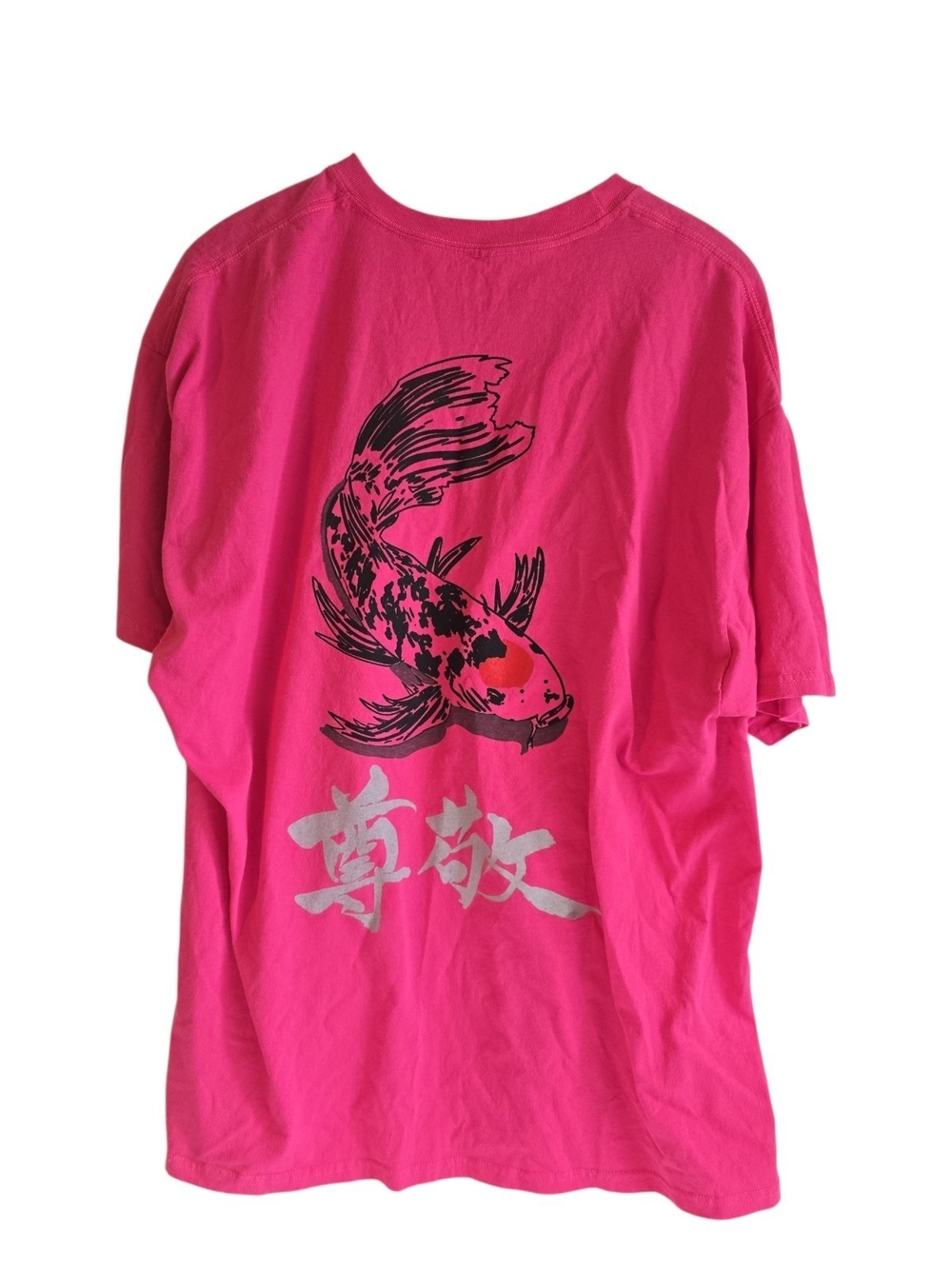 Return To Sender Brand Pink Koi Graphic Fish T-Shirt MEN XXL